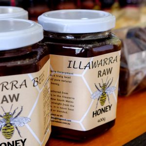 pure raw honey 400g glass jar